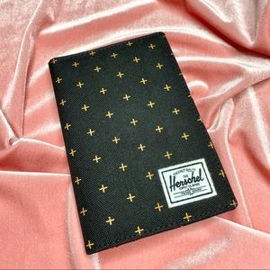 Navy Herschel Passport Holder Wallet